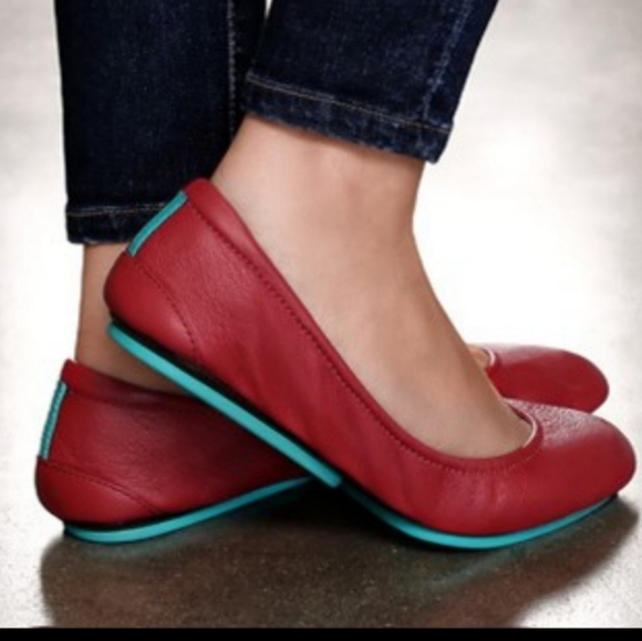 Tieks Gavrieli Ballet Flats Burgundy Red Leather Flats - Picture 15 of 15